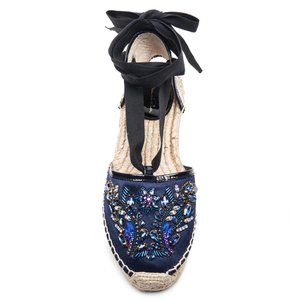 OSCAR DE LA RENTA   Crystal Embroidery Espadriles